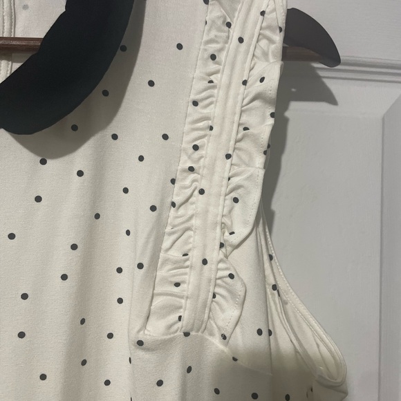 CeCe (polka Dot) collared Tank Blouse size 1x - Picture 2 of 8
